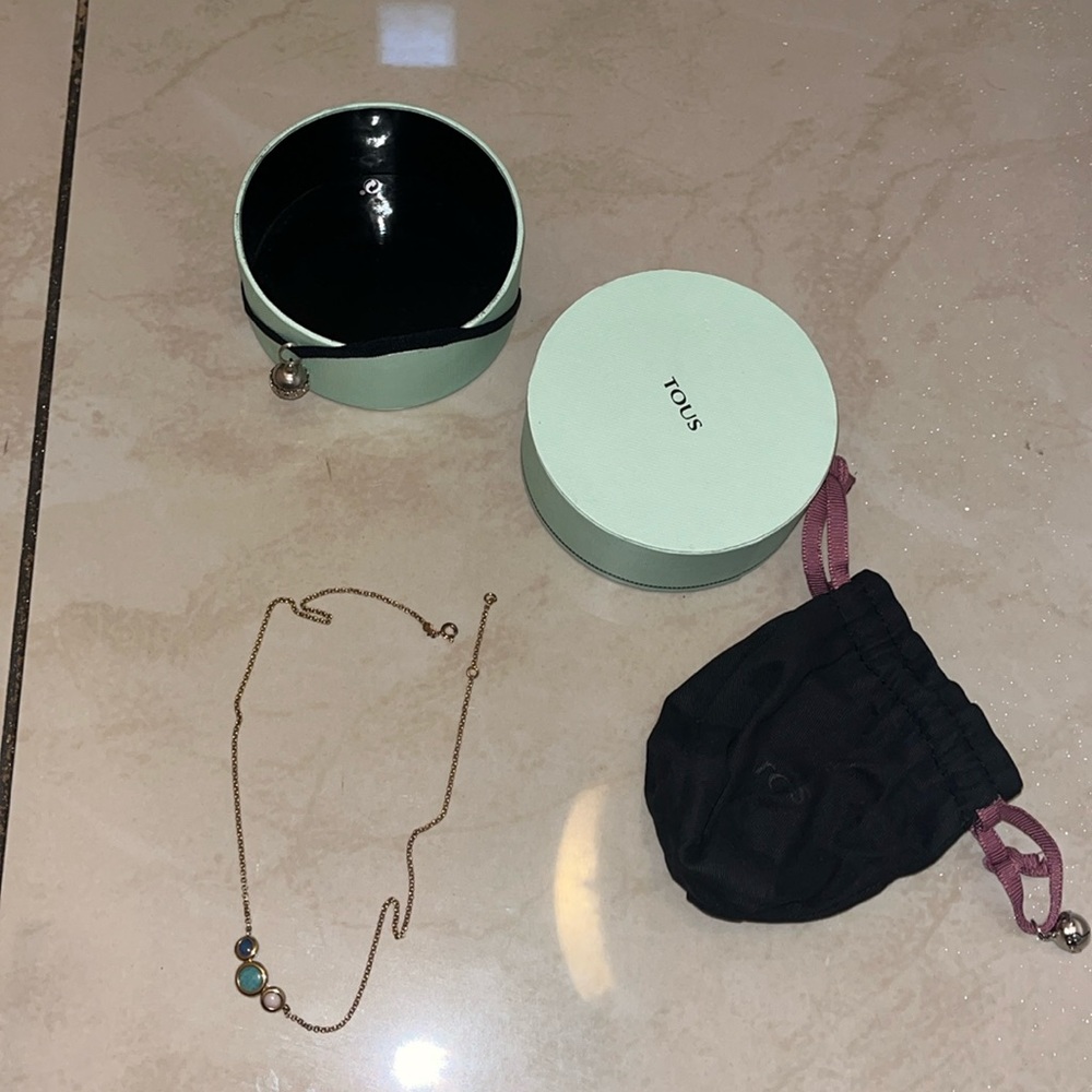 TOUS Alecia necklace, vermeil color (sterling silver with a layer of gold)